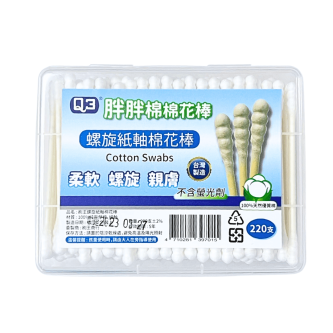胖胖棉紙軸棉花棒_螺旋220入