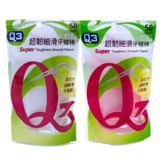 Q3超韌細滑單線牙線棒 50支